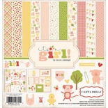 Набор скрапбумаги и декора Carta Bella - It's a Girl Collection Kit, 30х30 см