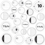 Карточки для журналинга Jillibean Soup - Journaling Sprout Number Black