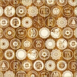 Двусторонняя бумага для скрапбукинга от Echo Park - Christmas Wooden Nickels
