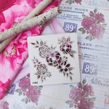 Чипборд набор Пионы от WOODchic, 10х10см