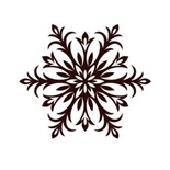 Акриловый штамп Christmas Stamp SR065 Снежинка, размер 5 * 4,3 см
