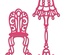 Лезвие Crafty Ann - Chair and Floor Lamp Set
