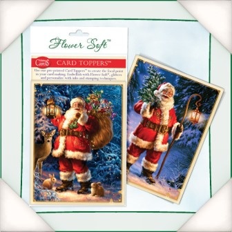 Заготовки для открытки от Flower Soft - Forest Santa, 10х15см