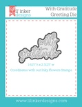 Нож для вырубки от Lil' Inker Designs - With Gratitude Word Die 