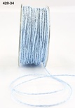 Шнурочек Paper Cord - Light Blue, цвет: голубой светлый, ширина 2 мм, 90 см