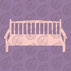 Чипборд Бордюр "Лавка" №1, 8х4,3 см, cb-492