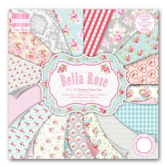 Набор бумаги от First Edition - Bella Rose, 30х30 см, 48 листов