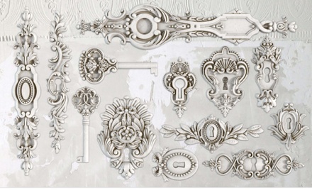 Молды от IOD - Lock & Key 6x10 Decor Moulds™, 15x26 см