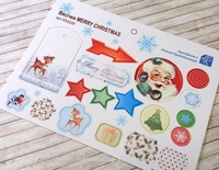 Высечки из чипборда от Евгения Курдибановская ТМ -  Merry Christmas