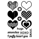 Набор акриловых штампов Technique Tuesday - Puffy Hearts