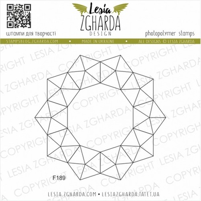 Акриловый штамп Lesia Zgharda F189 Геометрія
