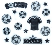 Набор декоративных пуговиц Dress It Up - Soccer