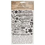 Натирки Tim Holtz - Ideaology - Remnant Rubs - Christmastime, 2 листа