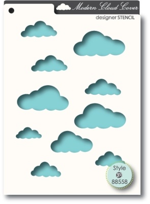 Маска от Memory Box -  STENCILS- Cloud Cover