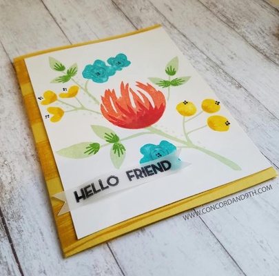 Набор штампов от Concord & 9th - Flourish stamp set