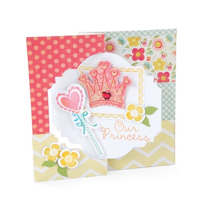Лезвия и штампы Sizzix - Framelits Die Set w/Stamps - Princess, 8 шт.