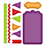 Лезвия Spellbinders - Tags and Flags, 10 шт.
