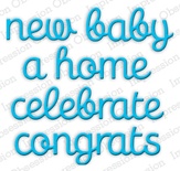 Ножи от Impression Obsession - Congrats Word Set