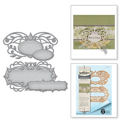 Нож для вырубки от Spellbinders - Floral Swirls Tags