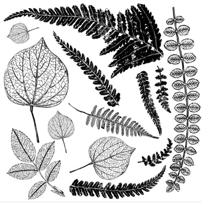 Штампы от IOD - Fronds 12x12 Decor Stamp™, 30x30 см