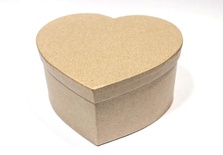Заготовка коробки из папье-маше от Scrapberry's - Сердце, 13 x 7 cм