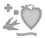 Нож для вырубки от Spellbinders - Swallow And Heart