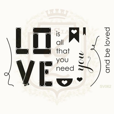 Набор акриловых штампов Lesia Zgharda SV062 LOVE YOU, 13 штук