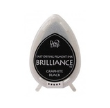 Чернила для штампинга Tsukineko - Brilliance Dew Drops Graphite Black