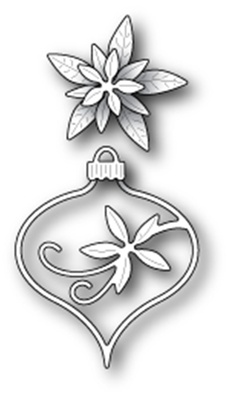 Ножи от Memory Box - Fanciful Poinsettia Ornament craft die