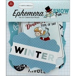 Высечки Carta Bella - Snow Fun - Fun Ephemera