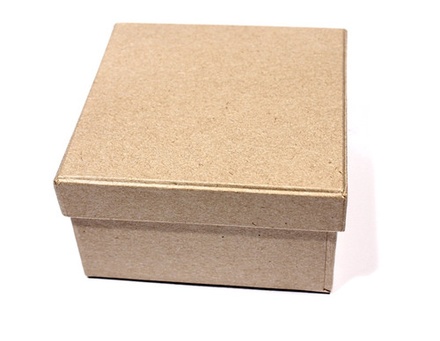 Заготовка коробки из папье-маше от Scrapberry's, Квадратная, 9x9x5 cм