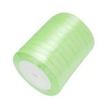 Ленточка атласная  Jade Green, 10мм, цвет салатовый, 90 см