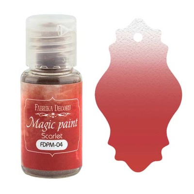 Сухая краска Magic paint - Фабрика Декора - Алый, 15мл