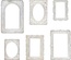 Набор рамочек из чипборда Tim Holtz - Idea-Ology Baseboard Frames - Lace, 6 штук