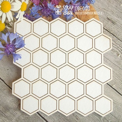 Чипборд ScrapBox - Соты