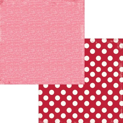 Лист двусторонней скрапбумаги Fancy Pants - Be.Loved Love Letter Paper, 30х30 см