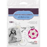 Уголки для фото от Scrapbook Adhesives - Paper Photo Corners Self-Adhesive - Ivory, 12мм, 108 шт.