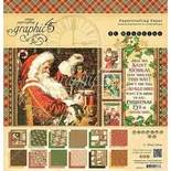 Набор скрапбумаги Graphic 45 - St Nicholas - Pad, 30х30 см, двусторонняя, 12 листов