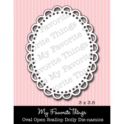 Левие My Favorite Things - Die-namics Oval Open Scallop Doily