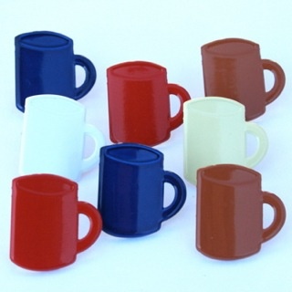 Набор брадсов Eyelet Outlet - Coffee Mug Brads, 12 штук