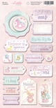 Чипборд с принтом от ТМ СкрапМир - Little Bunny, 18шт.