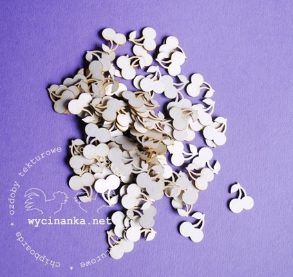 Чипборд от Wycinanka - Вишенки, 0,8x 1,5 см