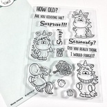 Набор штампов Gerda Steiner - Moody Unicorns 4x6 Clear Stamp Set