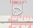 Сердце, имитация жемчуга, 11мм, цвет белый, 10 шт.