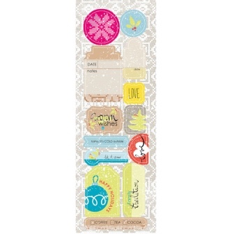 Лист высечек от Lemon Owl - Cozy Winter, Die Cuts #02EN, 10x30 см, 403121