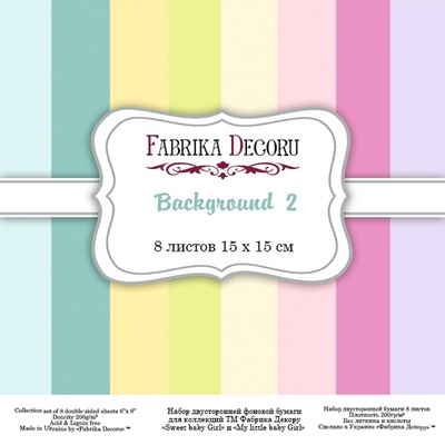 Набор бумаги 15х15 Background 2, ТМ Фабрика Декору