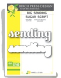 Нож от Birch Press Design - Big sending sugar script, 2 шт.