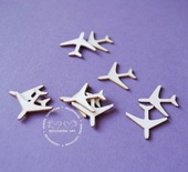 Чипборд от Wycinanka "самолётики", 2x2см,  10 штук