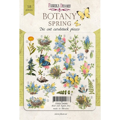 Набор высечек, коллекция Spring Botany, 58шт, ТМ Фабрика Декору