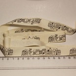 Лента от Thailand - Black House Print Cotton Ribbon Label String, 1 метр